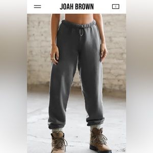 Joah Brown Oversized Jogger in Peppercorn French Terry S/XS